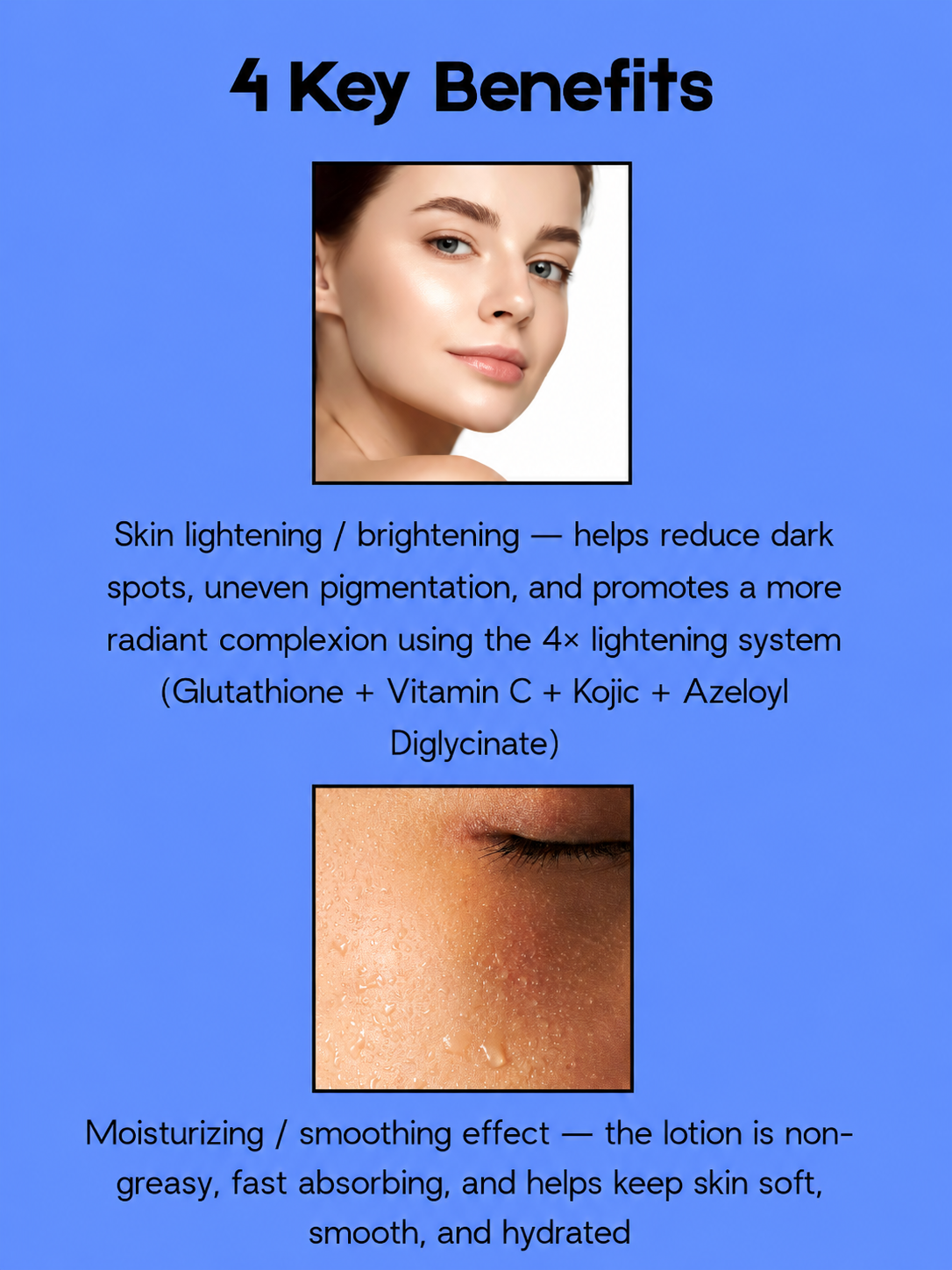 Gluta-C Voordeelpakket – 4× Skin Lightening – De Ultieme Cadeauset – Verhelderende &amp;amp; Hydraterende Huidverzorgingsset – Helpt Donkere Vlekken te verminderen, Egaliseert de Huidtint &amp;amp; Laat de Huid Stralend, Zacht &amp;amp; Gezond Achter