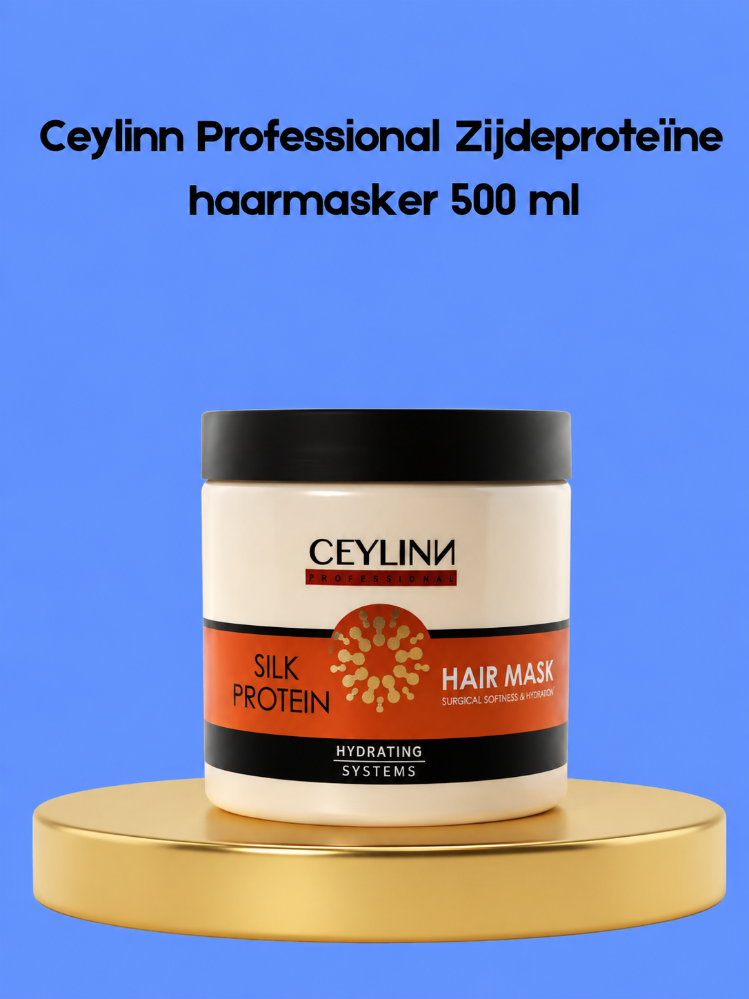 Ceylinn Masque capillaire professionnel aux protéines de soie – 500 ml – Diep Voedend &amp;amp; Herstellend Haarmasker – Versterkt het Haar, Herstelt Beschadiging, Vermindert Pluis &amp;amp; Geeft Zijdezacht, Glanzend &amp;amp; Gezond Uitziend Haar