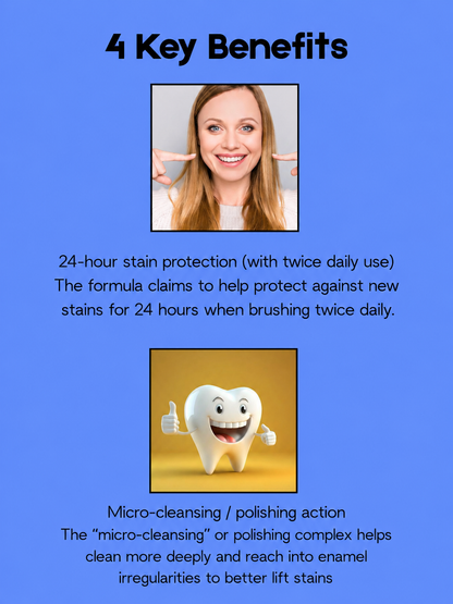 Crest Gum Detoxify &amp;amp; Whitening 2-Step – Gavanceerde tandverzorging die helpt tandplak te verwijderen, het tandvlees te versterken en tanden zichtbaar witter te maken voor een frissere adem and een gezondere, stralende glimlach.