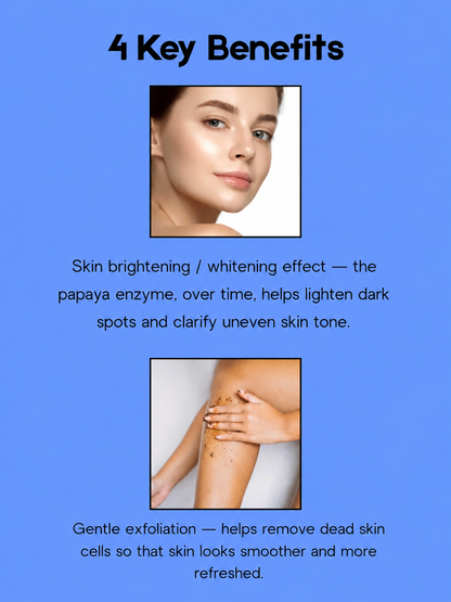 Silka Skin Whitening Body Lotion Papaya SPF 6 – 200 ml – Lotion corporelle hydratante et hydratante – Vermindert Donkere Vlekken, Egaliseert de Huidtint &amp;amp; Biedt Zachte Bescherming – Voor een Gladde, Stralende &amp;amp; Gezonde Huid