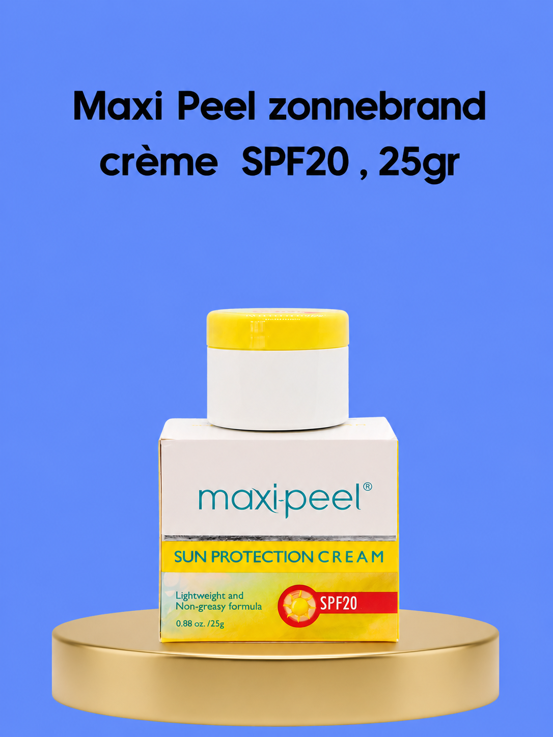 Maxi Peel zonnebrand crème SPF20 , 25gr