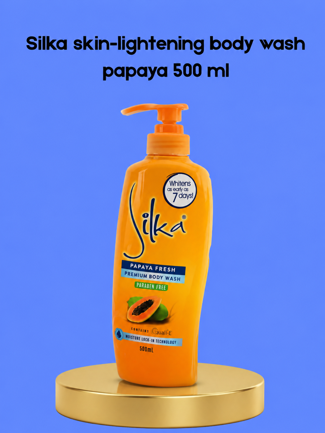 Gel douche éclaircissant Silka à la papaye 500 ml