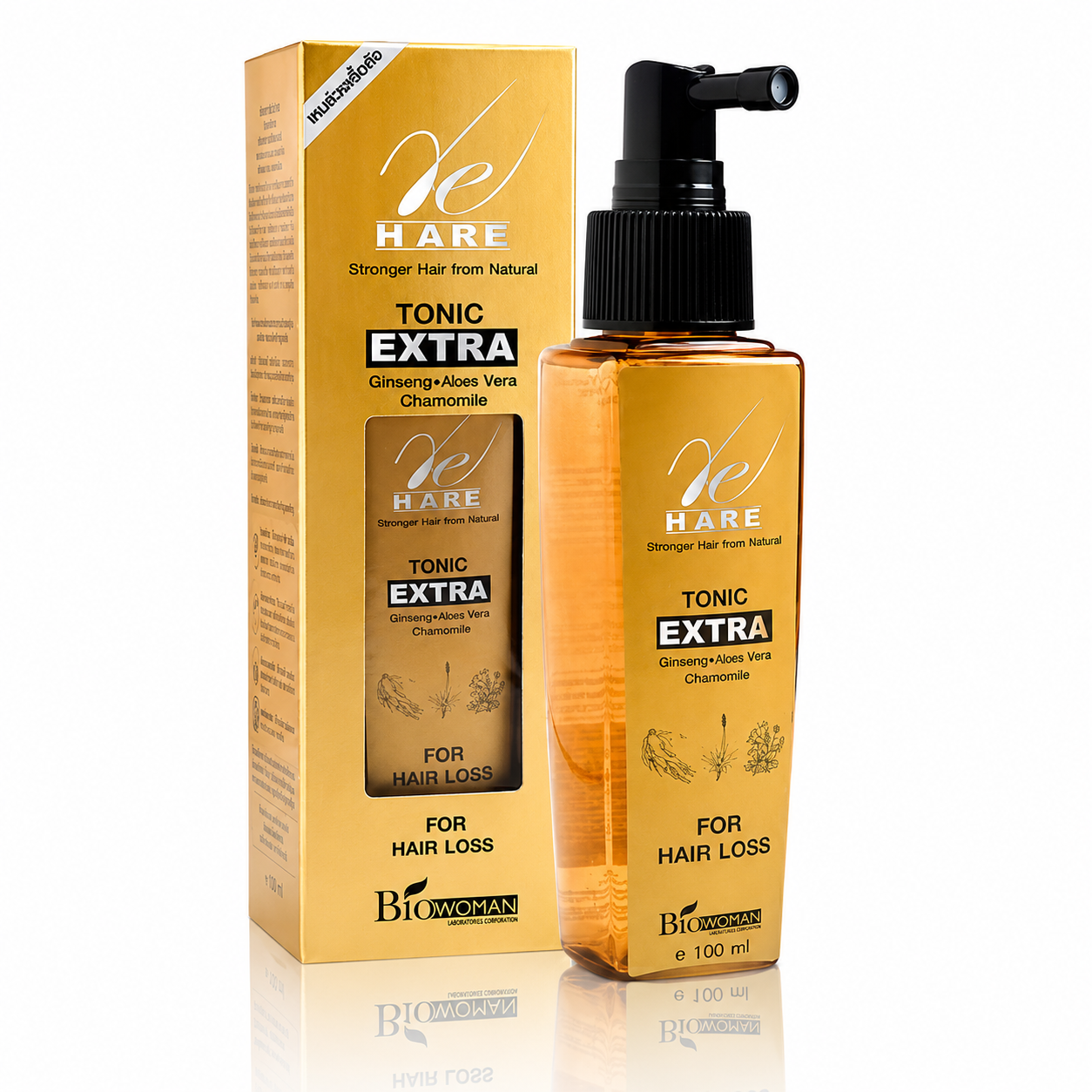 Re HareTonic Extra – 100 ml – Tegen Chronisch Haarverlies – Versterkende &amp;amp; Voedende Haarbehandeling – Helpt Haaruitval te verminderen, Bevordert Gezonde Haargroei &amp;amp; Verzorgt Sterk, Glanzend Haar
