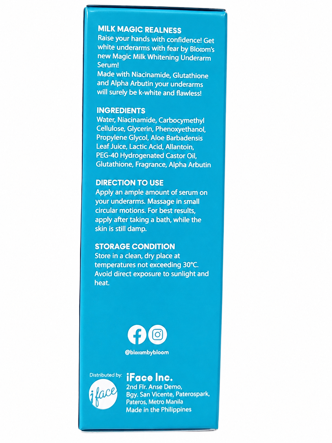 Bloom Magic Milk Underarm Serum – 30 ml – Sérum hydratant et hydratant pour les aisselles – Helpt Donkere Vlekken te Verminderen, Egaliseert de Huidtint &amp;amp; Verfrist – Voor Zachte, Stralende &amp;amp; Gezonde Okselhuid
