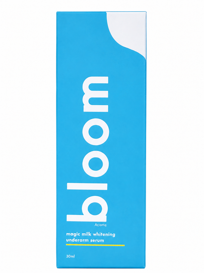 Bloom Magic Milk Underarm Serum – 30 ml – Sérum hydratant et hydratant pour les aisselles – Helpt Donkere Vlekken te Verminderen, Egaliseert de Huidtint &amp;amp; Verfrist – Voor Zachte, Stralende &amp;amp; Gezonde Okselhuid