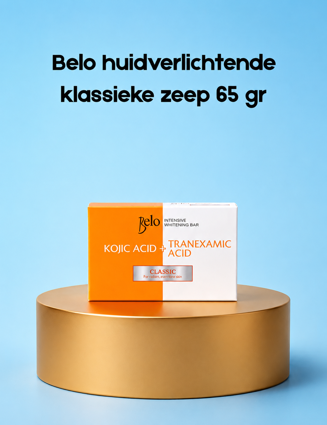 Belo Value Pack Kojic Acid + Tranexaminezuur Micropeeling Toner 60 ml + Zeep 65 g – Verhelderende &amp;amp; Exfoliërende Set – Helpt Donkere Vlekken te verminderen, Egaliseert de Huidtint &amp;amp; Zorgt voor een Gladde, Stralende Huid