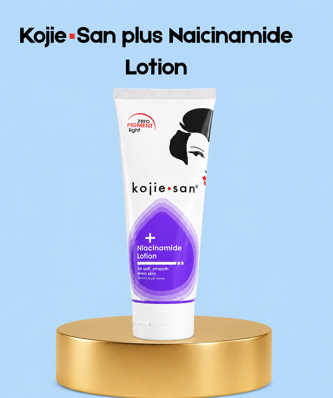 Kojie San Plus Niacinamide Lotion – Verhelderende &amp;amp; Hydraterende Lotion – Helpt Donkere Vlekken te verminderen, Egaliseert de Huidtint &amp;amp; Verbeterde Huidtextuur – Voor een Zachte, Stralende &amp;amp; Gezonde Huid