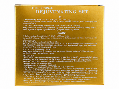 Dr. Alvin The Original Rejuvenating Set – Complete huidverzorgingsset – Hydrateert, verfrist en verjongt de huid, helpt fijne lijntjes te verminderen, egaliseert de huidtint en geeft een stralende, gladdere en gezonde teint