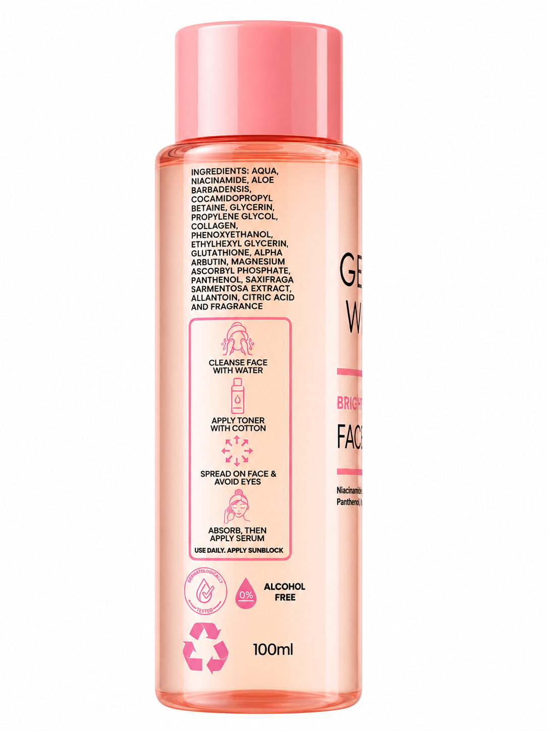 Geisha White Bright &amp; Balance Face Toner - 100ML
