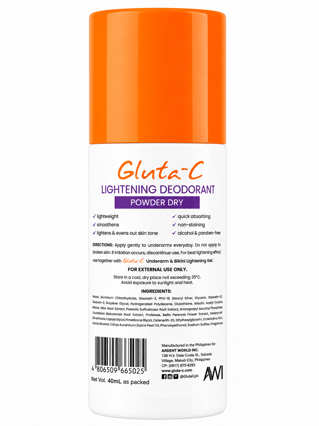 Gluta-C Lightening Deodorant Powder Dry