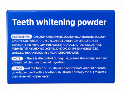 YouBuy White Teeth Whitening Powder – Natuurlijk &amp;amp; Effectief – Verwijdert Vlekken, Verheldert Tanden en Bevordert Gezond Tandglazuur – Voor een Stralende, Witte &amp;amp; Zelfverzekerde Glimlach
