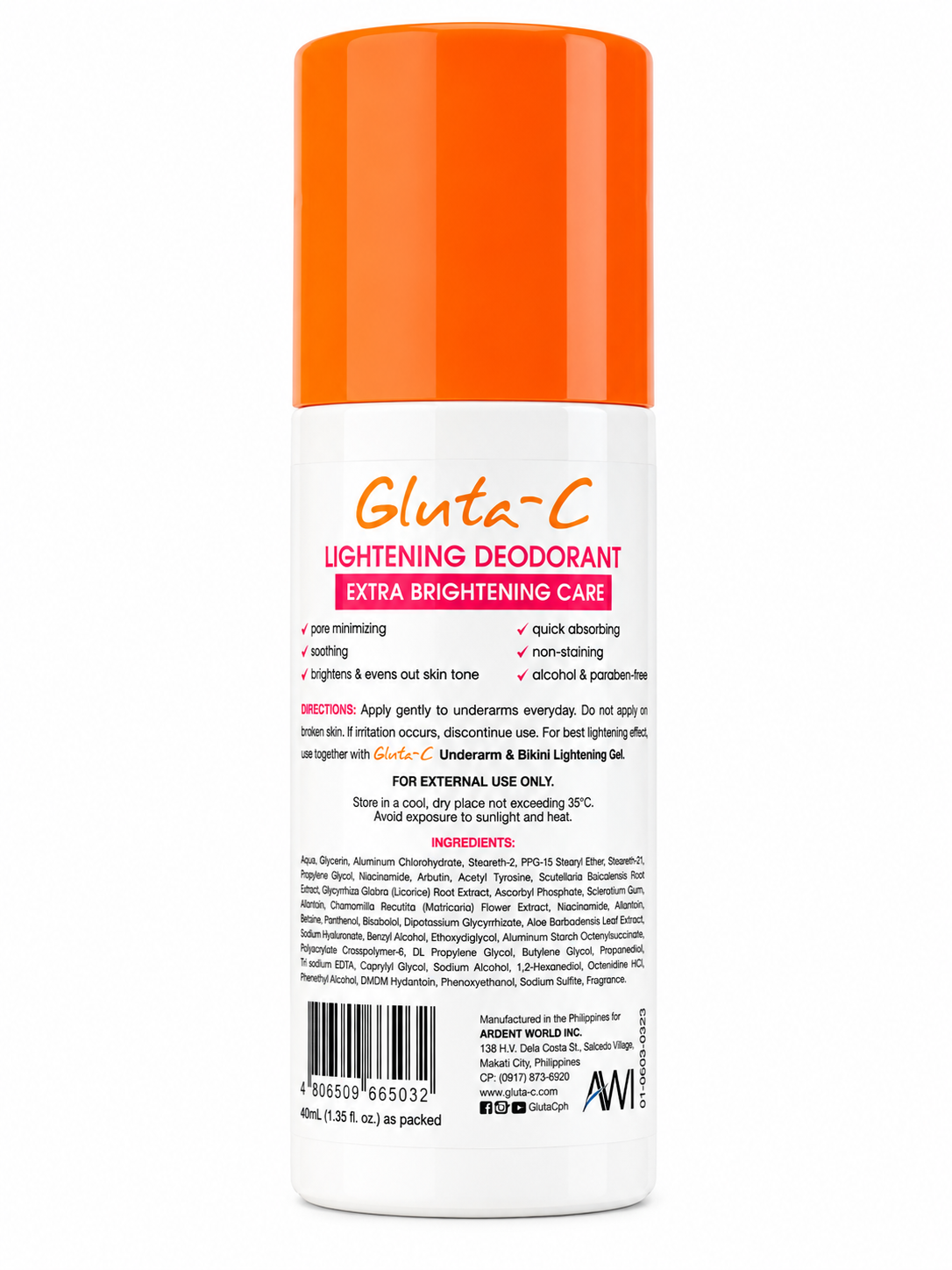 Gluta-C Lightening Deodorant Extra Brightening Care