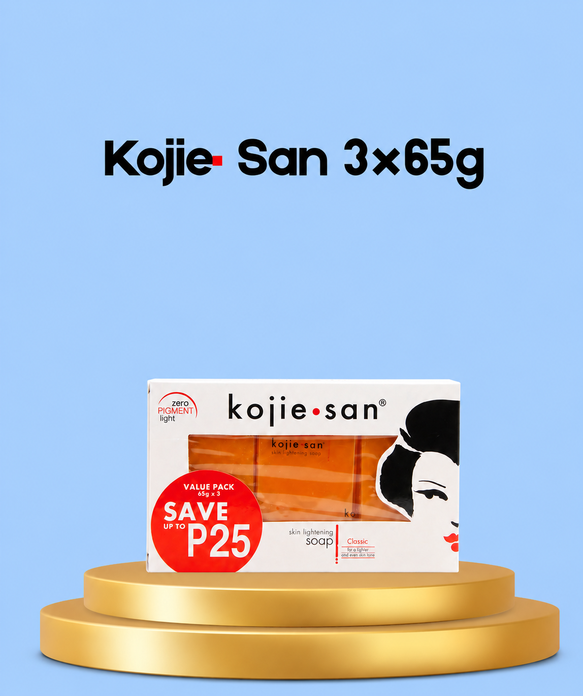Kojie San Lightening Soap – 3×65 g – Verhelderende &amp;amp; Hydraterende Zeepset – Helpt Donkere Vlekken te verminderen, Egaliseert de Huidtint &amp;amp; Hydrateert Intensief – Voor een Gladde, Stralende &amp;amp; Gezonde Huid