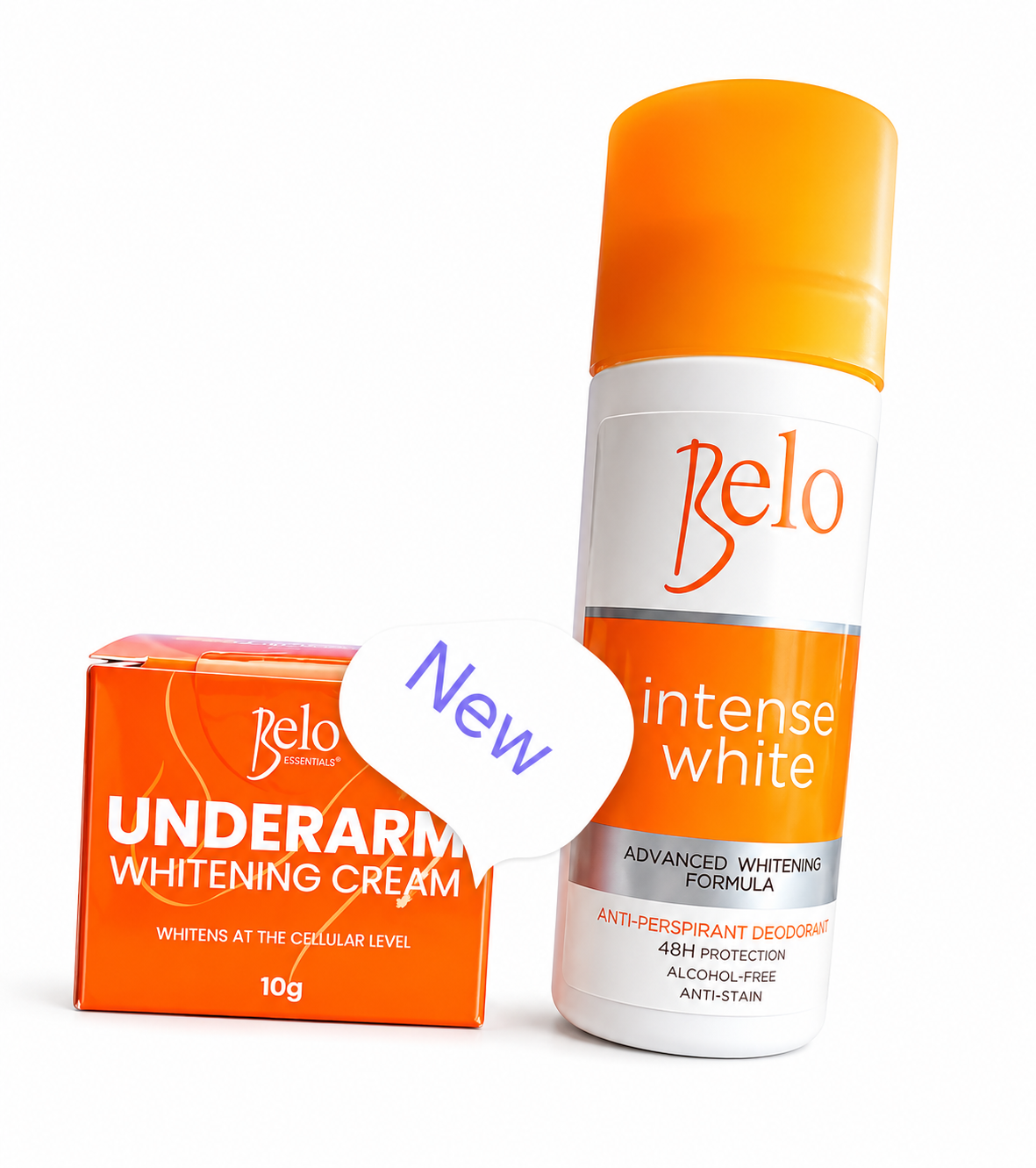 Pack économique Déodorant BELO Intense White et Crème Blanchissante pour les Aisselles BELO