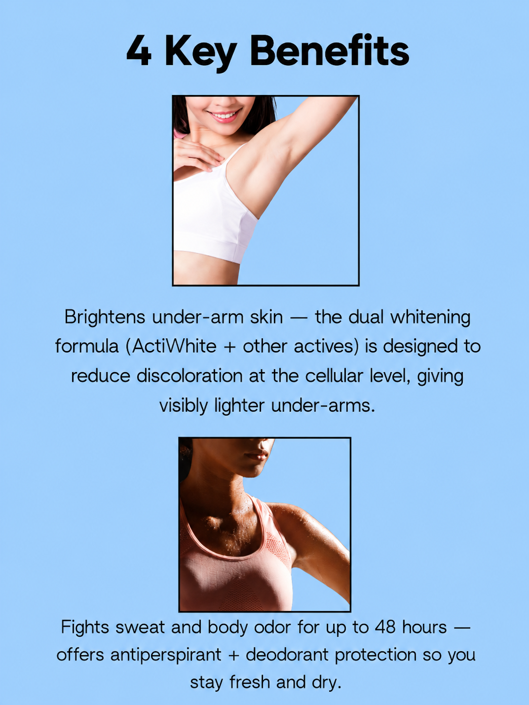 Belo Whitening Anti-Transpirant Deodorant – 40 ml – Verhelderende &amp;amp; Beschermende Deodorant – Verminderde Donkere Vlekken, Controleert Transpiratie &amp;amp; Houdt de Huid Fris, Zacht &amp;amp; Stralend