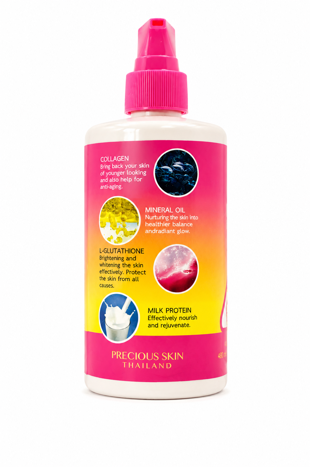 Precious Skin Thailand Gluta Prime Intensive Whitening Body Lotion – Verhelderende &amp;amp; Hydraterende Body Lotion – Verminderde Donkere Vlekken, Egaliseert de Huidtint &amp;amp; Hydrateert Intensief – Voor een Gladde, Stralende &amp;amp; Gezonde Huid