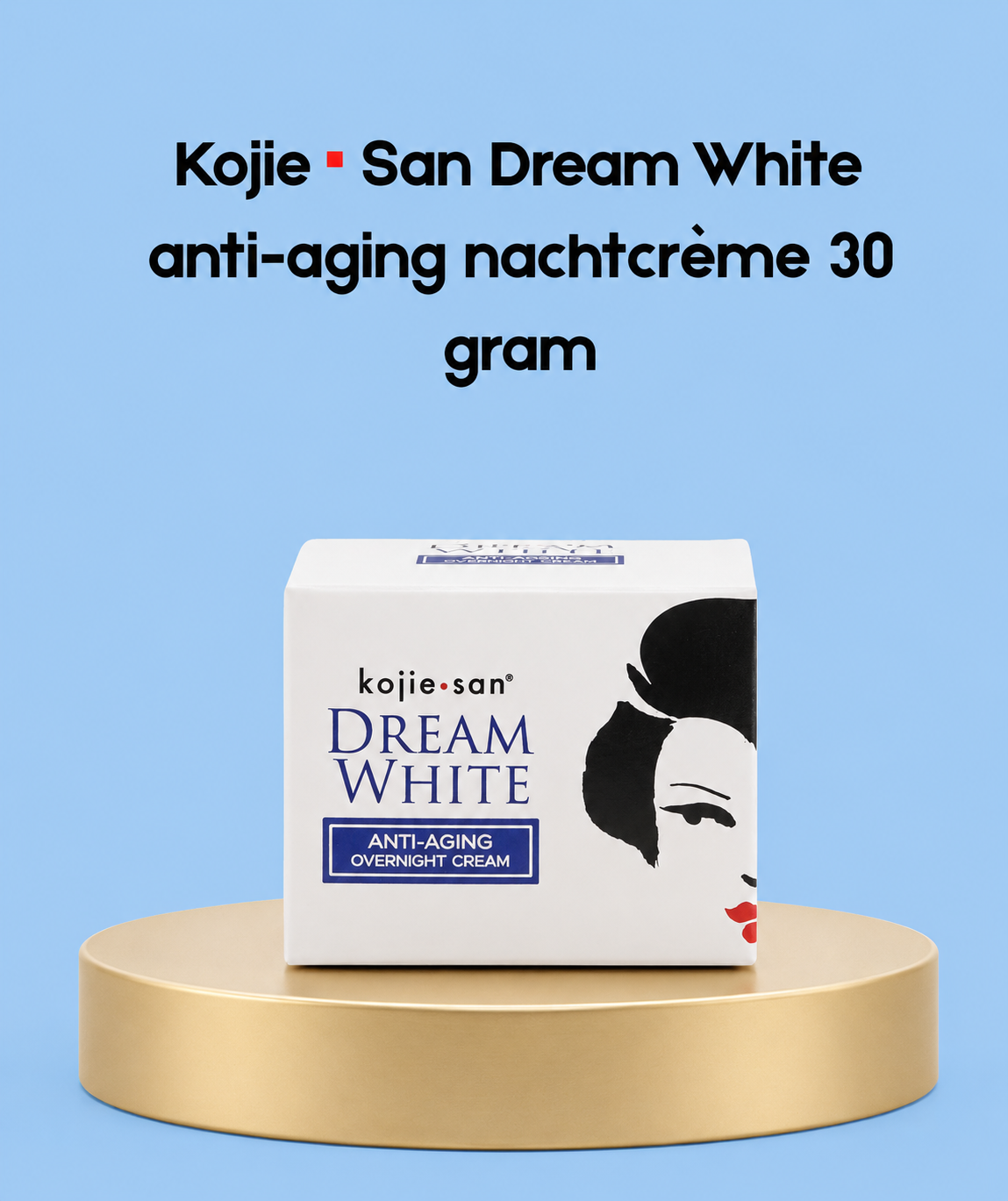Kojie San Dream White Anti-Aging Night Cream – 30 g – Verhelderende &amp;amp; Herstellende Nachtcrème – Verminderde Donkere Vlekken, Egaliseert de Huidtint &amp;amp; Ondersteunt Huidverjonging – Voor een Gladde, Stralende &amp;amp; Jeugdige Teint