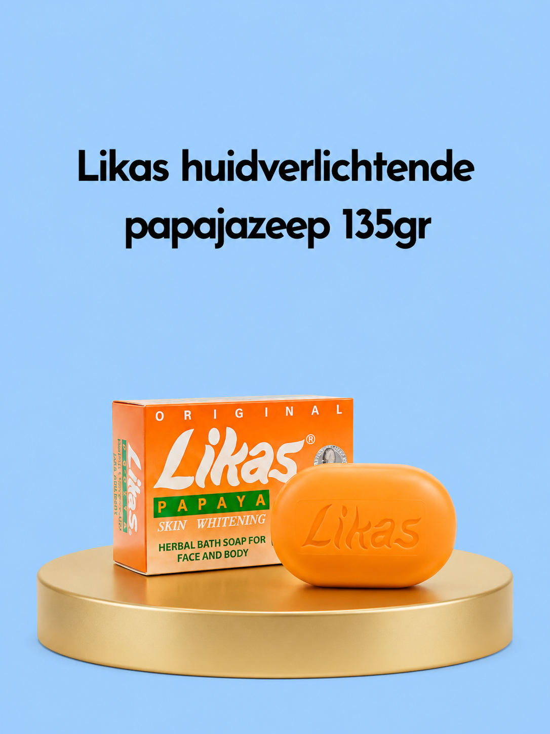 Likas huidverlichtende papajazeep 135gr