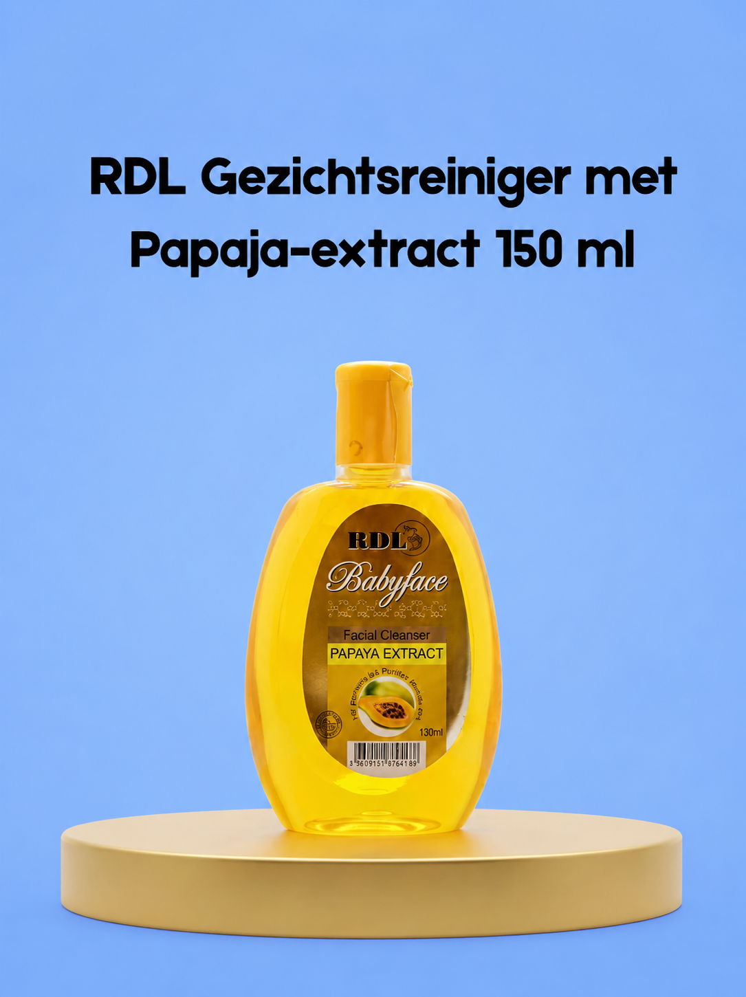 RDL Gezichtsreiniger met Papaya Extract – 250 ml – Verhelderende &amp;amp; Hydraterende Gezichtsreiniger – Verwijdert Onzuiverheden, Exfolieert Zacht &amp;amp; Egaliseert de Huidtint – Voor een Gladde, Stralende &amp;amp; Gezonde Huid