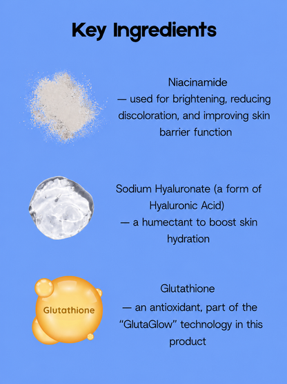 Gluta-C Elixir Serum – 30 ml – Verhelderend &amp;amp; Hydraterend Serum – Helpt Donkere Vlekken te verminderen, Egaliseert de Huidtint &amp;amp; Verfrist de Huid – Voor een Stralende, Gladde &amp;amp; Gezonde Teint