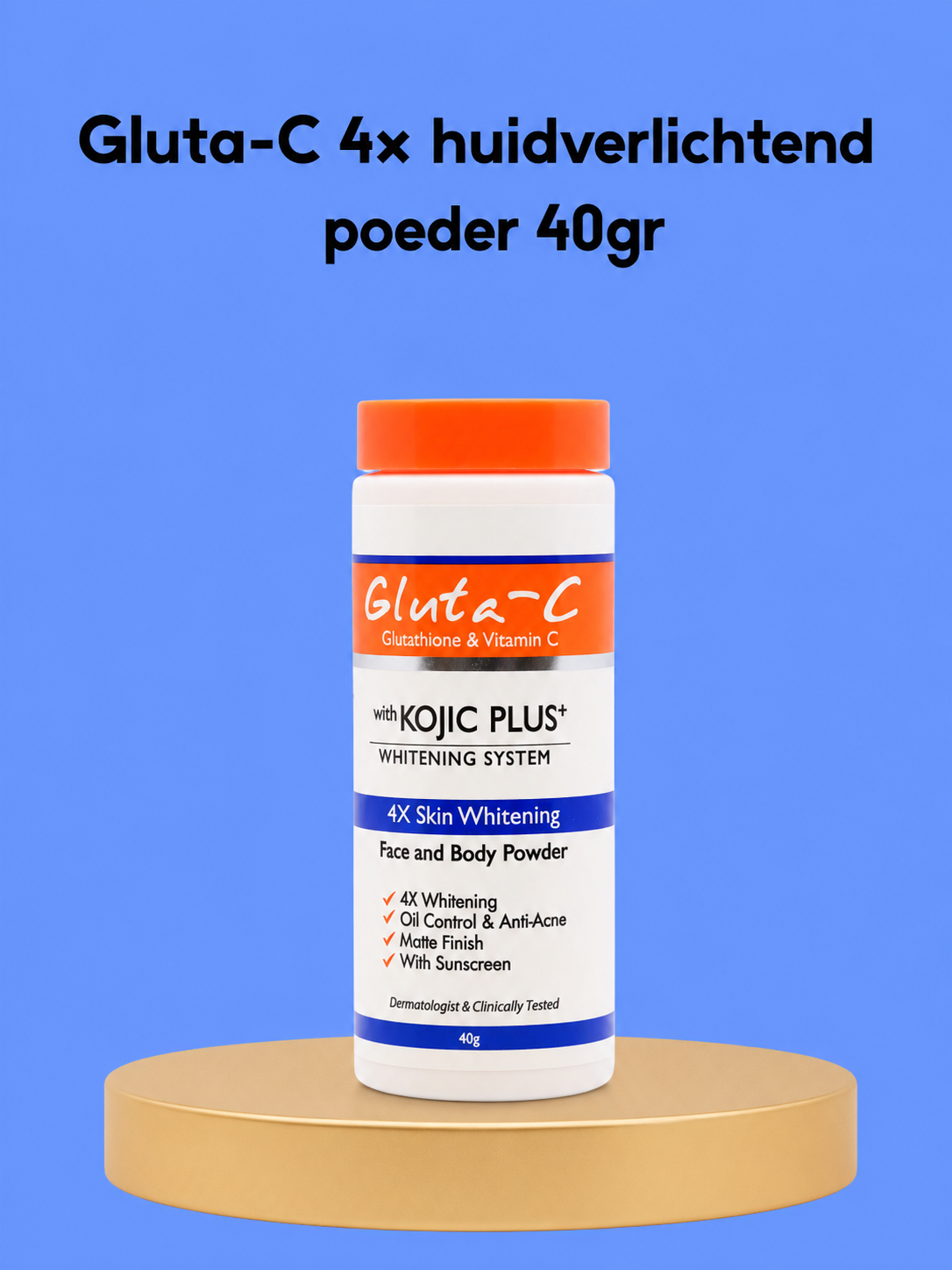 Gluta-C 4× Skin Lightening Powder – 40 g – Verhelderende Huidverzorgin – Totaal Beauty