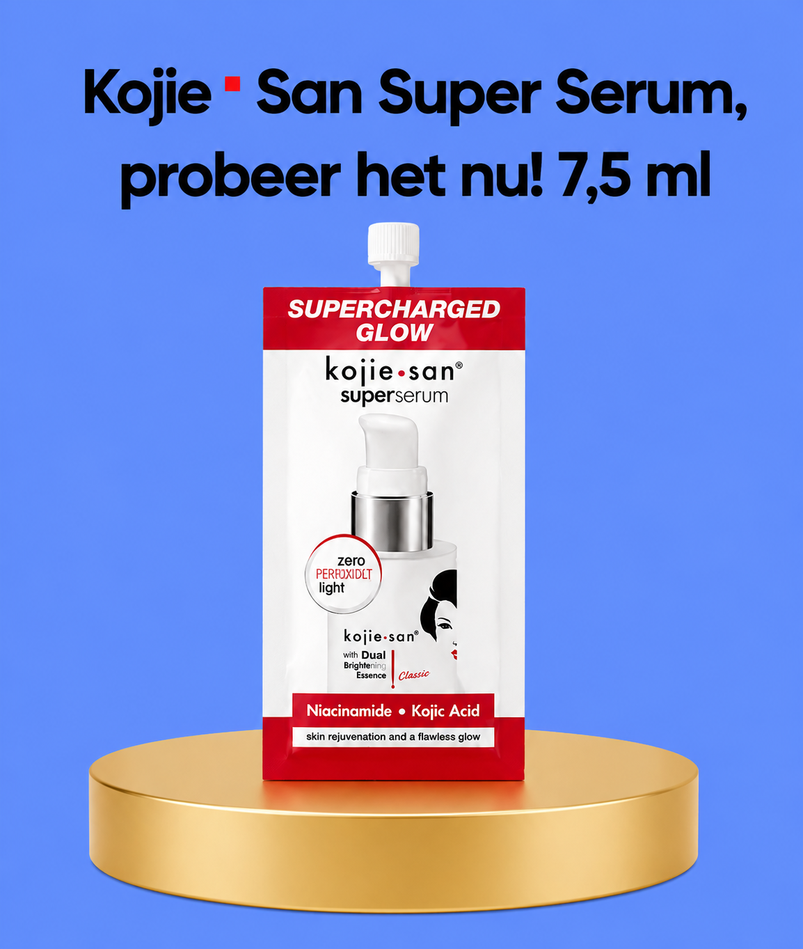 Kojie San Super Serum – 7,5 ml – Sérum hydratant et hydratant – Aide à donner des détails, égaliser la teinte d&