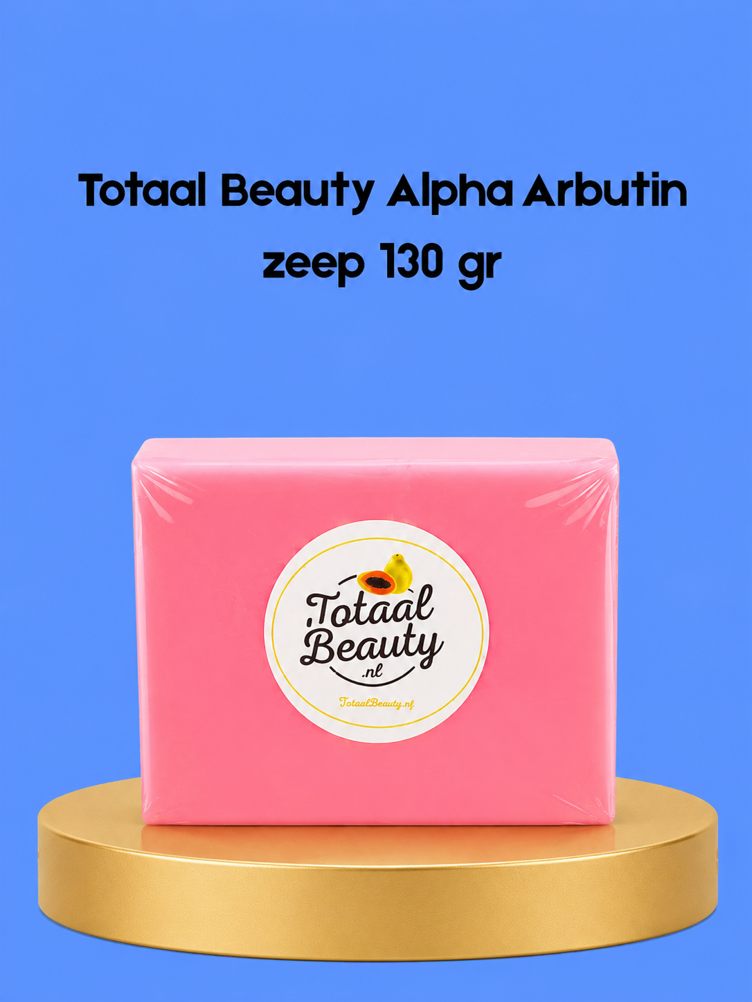 TotaalBeauty Alpha Arbutin Soap – 130 g – Verhelderende &amp; Hydraterende Zeep – Helpt Donkere Vlekken te Verminderen, Egaliseert de Huidtint &amp; Hydrateert Intensief – Voor een Gladde, Stralende &amp; Gezonde Huid