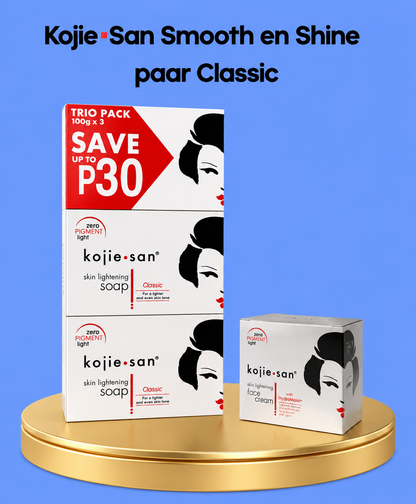 Kojie San Smooth &amp;amp; Shine Pair Classic – Ensemble d&