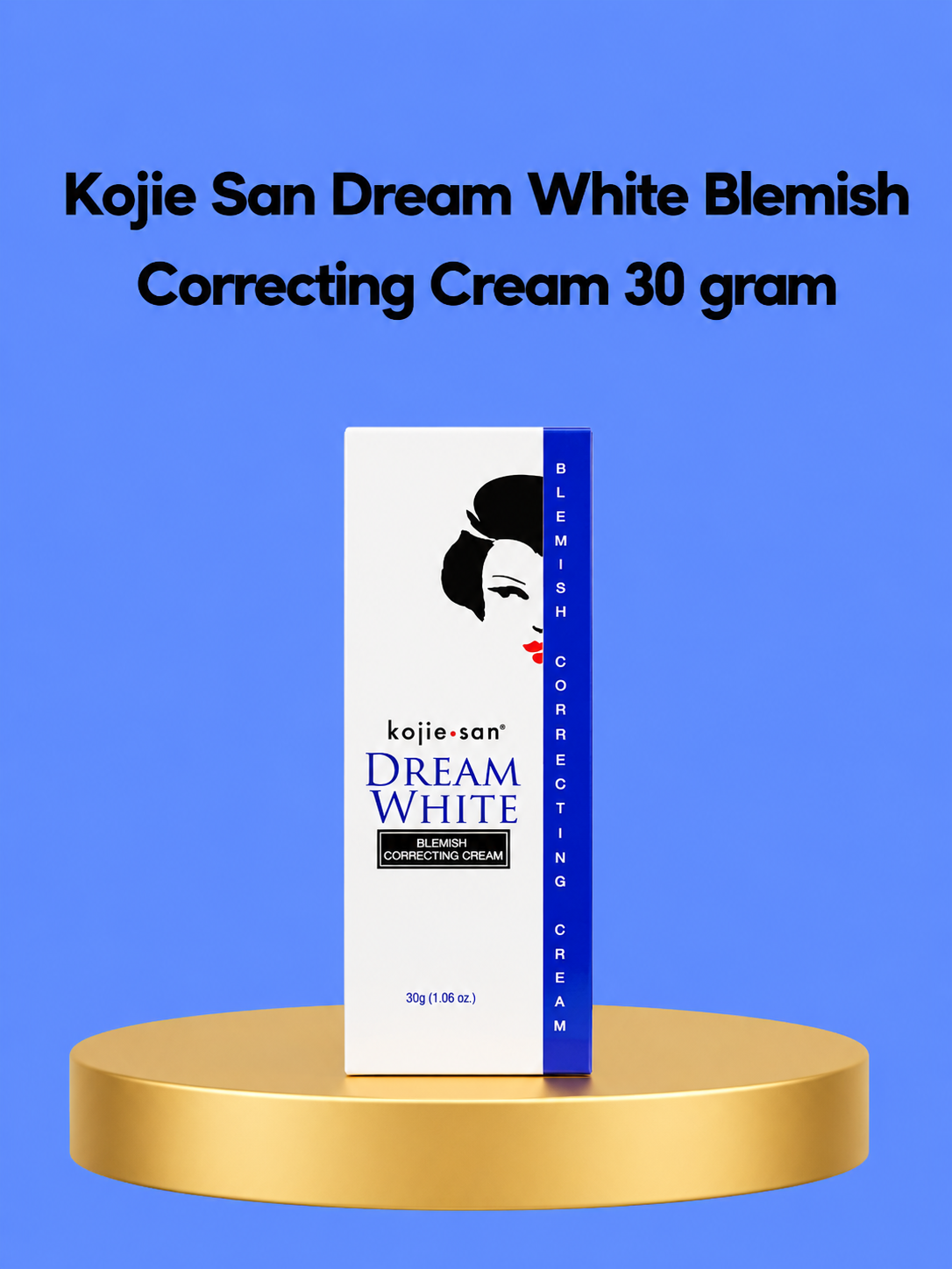 Kojie San Dream White Blemish Correcting Cream – 30 g – Verhelderende &amp;amp; Herstellende Gezichtscrème – Vermindert Donkere Vlekken, Egaliseert de Huidtint &amp;amp; Helpt Oneffenheden te Verzachten – Voor een Gladde, Stralende &amp;amp; Gezonde Teint