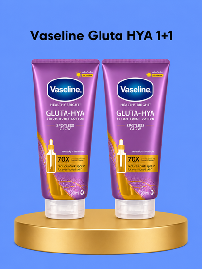 Vaseline Gluta-HYA Duo Pack – Ensemble de soins corporels combinés et hydratants – Utiliser avec du glutathion et de l&