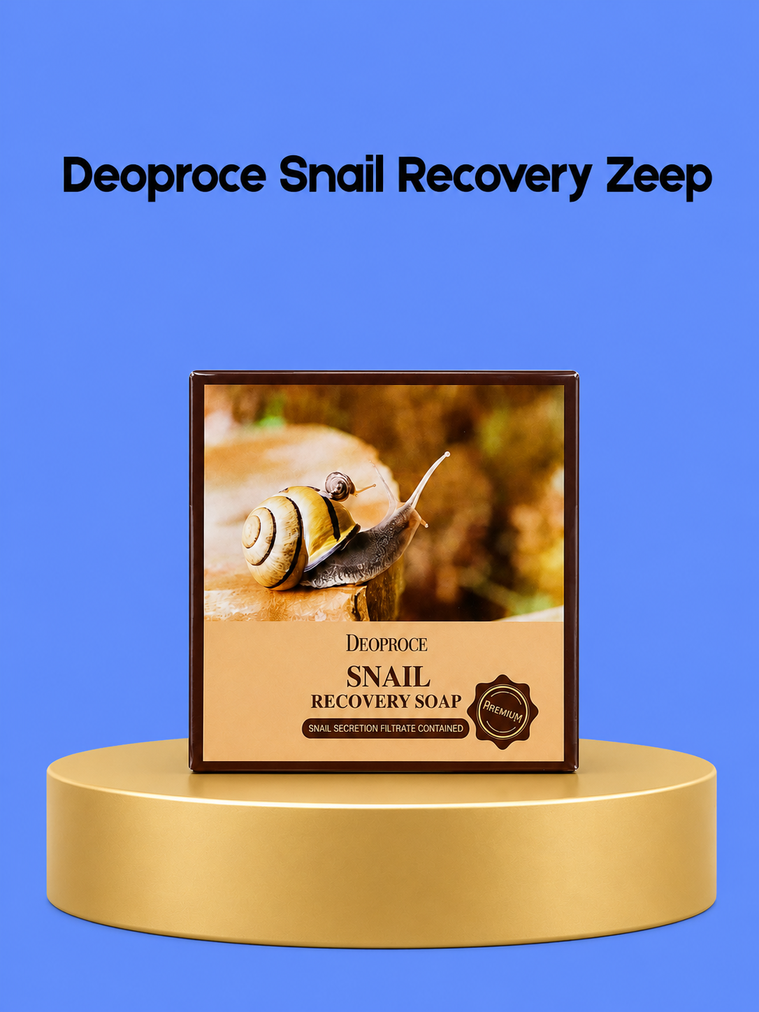 Deoproce Snail Recovery Zeep – Professionnel Herstelzeep met Slakkenslijm – Intensieve Reiniging &amp;amp; Huidherstel – Understeunt Celvernieuwing, Hydrateert &amp;amp; Verzacht – Pour une Gladdere, Stralende &amp;amp; Gezonde Huid