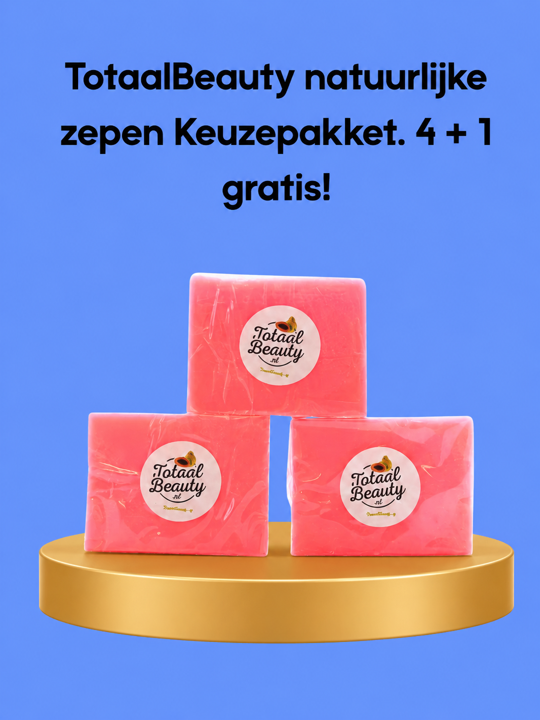 Forfait choix de savons naturels TotaalBeauty – 4 + 1 gratuit – Verzorgende &amp;amp; Natuurlijke Zeepset – Reinigt, Hydrateert &amp;amp; Verfrist de Huid – Voor een Zachte, Stralende &amp;amp; Gezonde Huid
