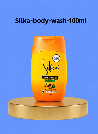 Silka huidverlichtende body wash papaja 500 ml