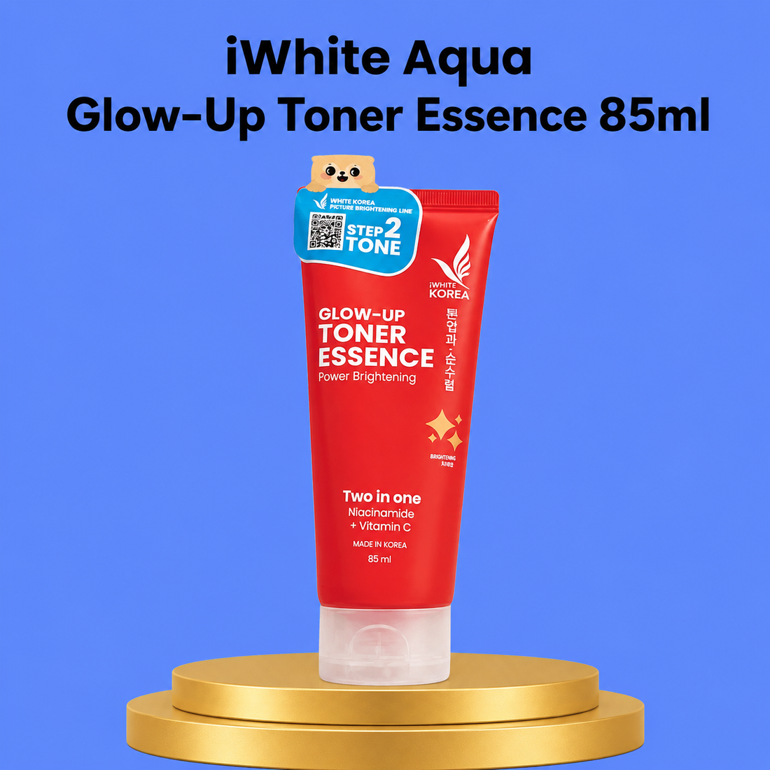 iWhite Korea Glow-Up Toner Essence – Niacinamide &amp; Vitamine C – Verhelderende Toner – 85 ml