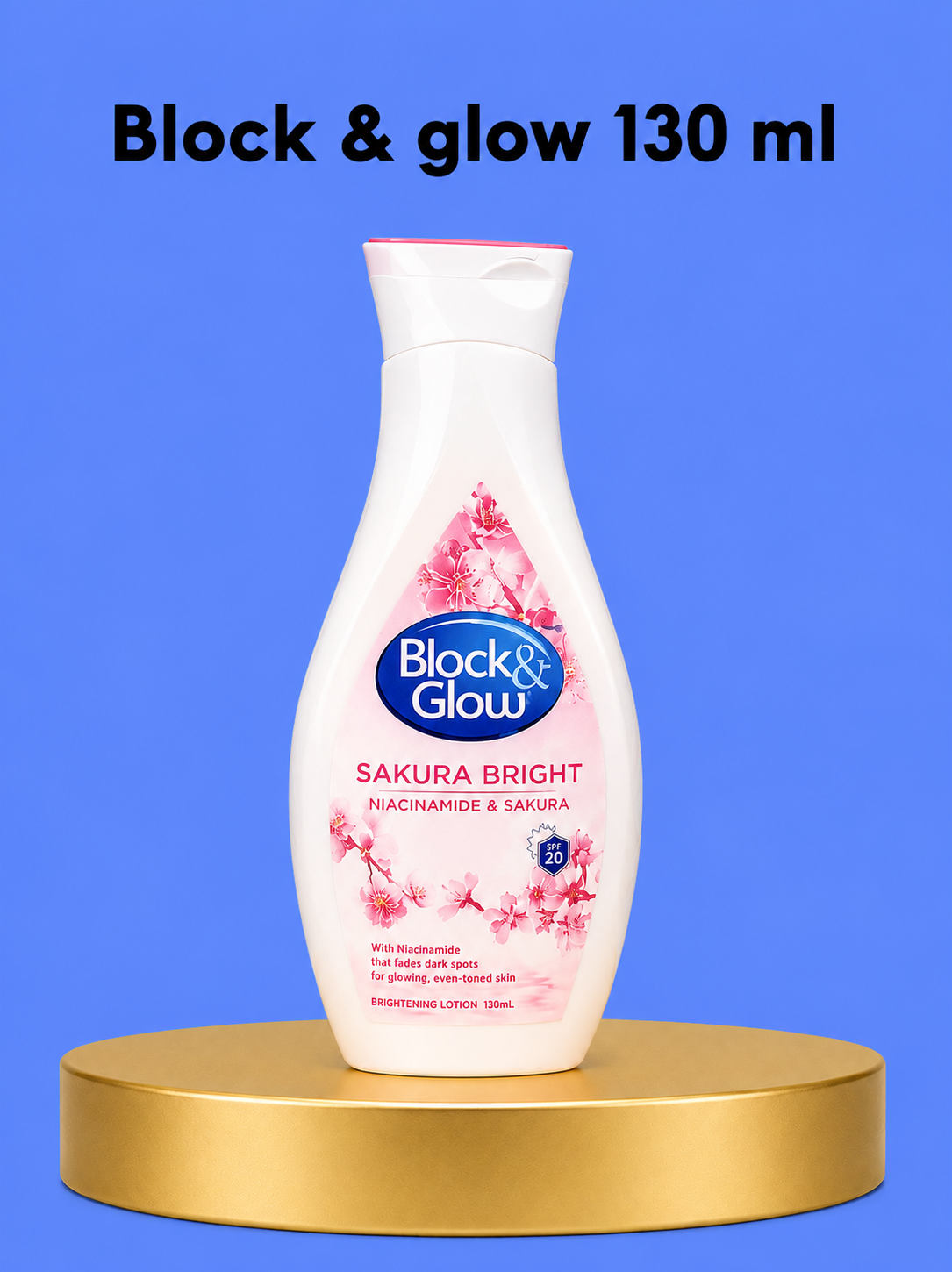Block &amp;amp; Glow Sakura Bright – Crème hydratante et hydratante – Appliquer avec l&