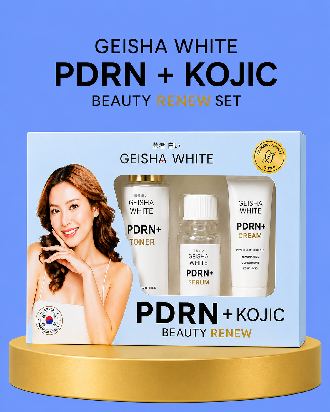 Geisha White PDRN + Kojic Beauty Renew Set