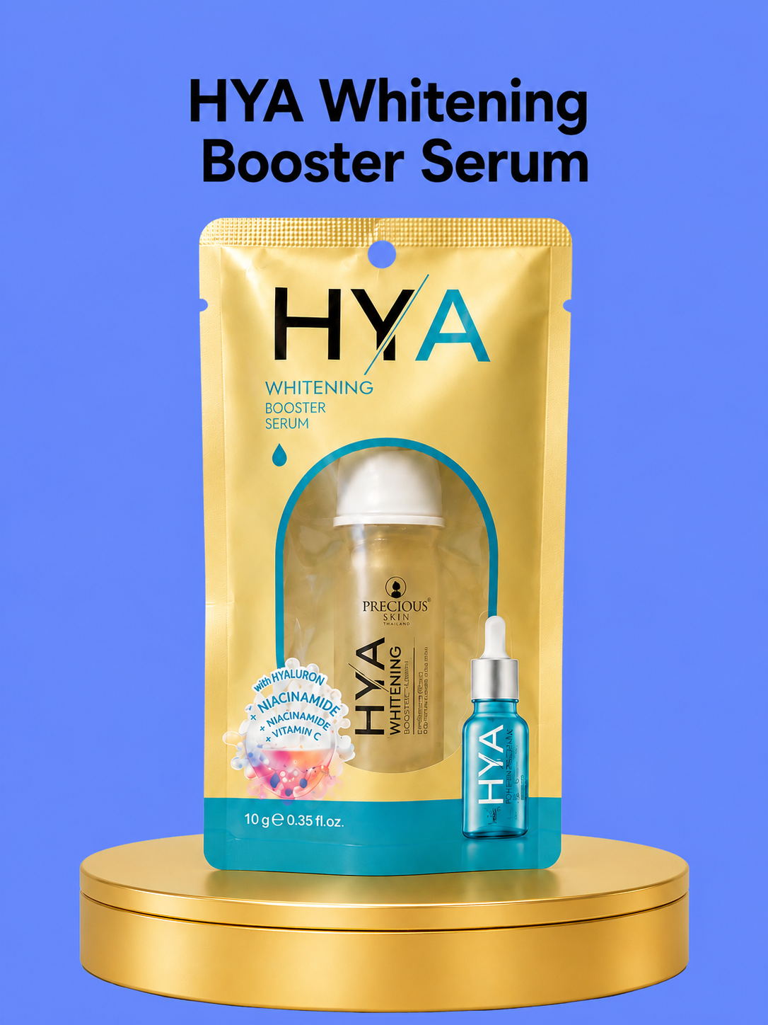 HYA Whitening Booster Serum – Professioneel Verhelderend &amp;amp; Hydraterend Serum – Intensieve Zorg voor Doffe &amp;amp; Oneffen Huid – Glans, Zachtheid &amp;amp; Egale Tonde – Diep Herstel voor Donkere Vlekken – Stralende, Soepele &amp;amp; Gezonde Huid