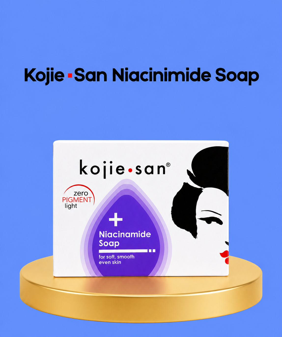 Kojie San Niacinamide Soap – Verhelderende &amp;amp; Reinigende Zeep – Verrijkt met Niacinamide om Donkere Vlekken te Verminderen, de Huidtint te Egaliseren &amp;amp; de Huid te Verzachten – Voor een Stralende, Gladde &amp;amp; Gezonde Huid