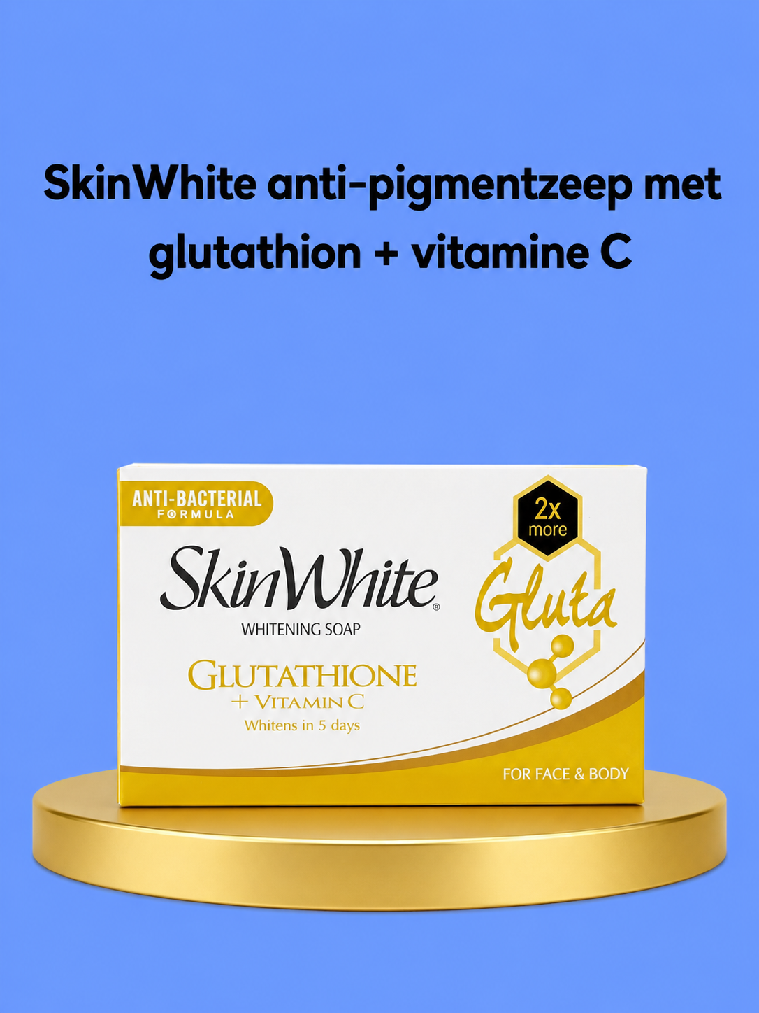 SkinWhite anti pigment soap with Glutathione + Vitamin C