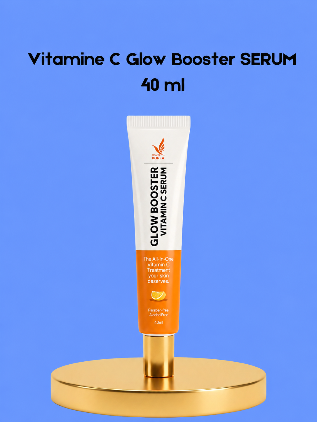 White Korea Vitamin C Glow Booster Serum - 40 ml - Sérum hydratant et hydratant - Aide à donner des soins, égaliser la teinte d&