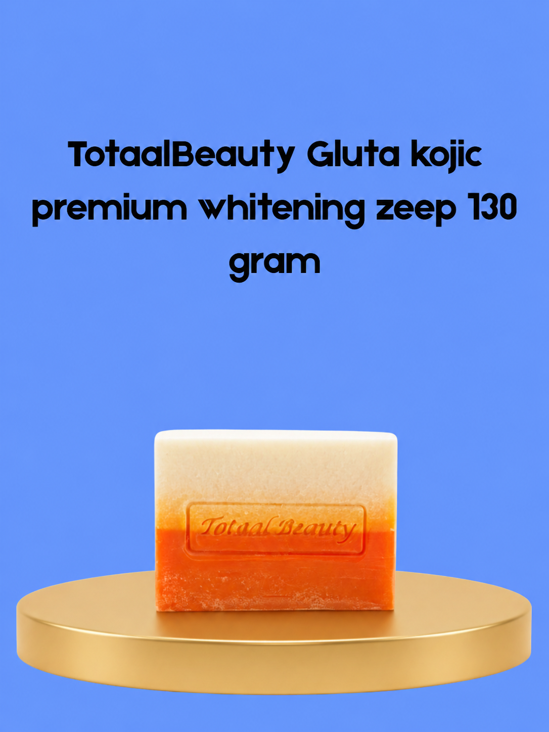 TotaalBeauty Gluta Kojic Premium Savon Blanchissant – 130 g – Verhelderende &amp;amp; Voedende Zeep – Helpt Donkere Vlekken te Verminderen, Egaliseert de Huidtint &amp;amp; Hydrateert Intensief – Voor een Gladde, Stralende &amp;amp; Gezonde Huid