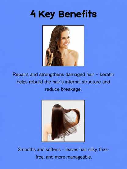 Femmas Professional Hair Serum with Keratin – 100 ml – Versterkend &amp; Beschermend Haarserum – Voedt het Haar, Vermindert Pluis en Breuk &amp; Geeft een Gladde, Glanzende en Gezonde Look
