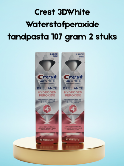 Crest 3DWhite Waterstofperoxide tandpasta 85 gram 2 stuks