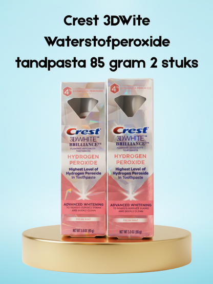 Crest 3DWite Waterstofperoxide tandpasta 85 gram 2 stuks