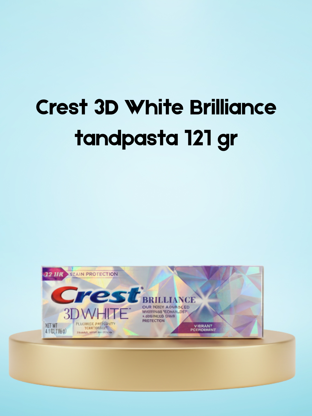 Crest 3D White Brilliance Tandpasta – 121 g – Geavanceerde Whitening Tandpasta – Verwijdert Oppervlaktevlekken, Verheldert Tanden &amp; Zorgt voor een Stralend Witte, Gezonde Glimlach