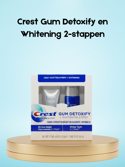 Crest Gum Detoxify et Blanchiment en 2 étapes