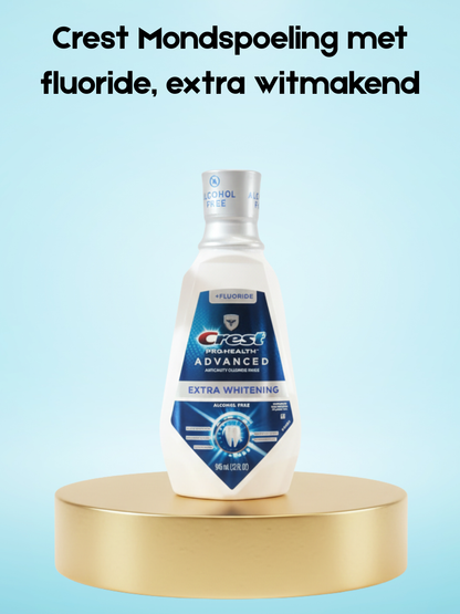 Crest Mondspoeling met fluoride, extra witmakend