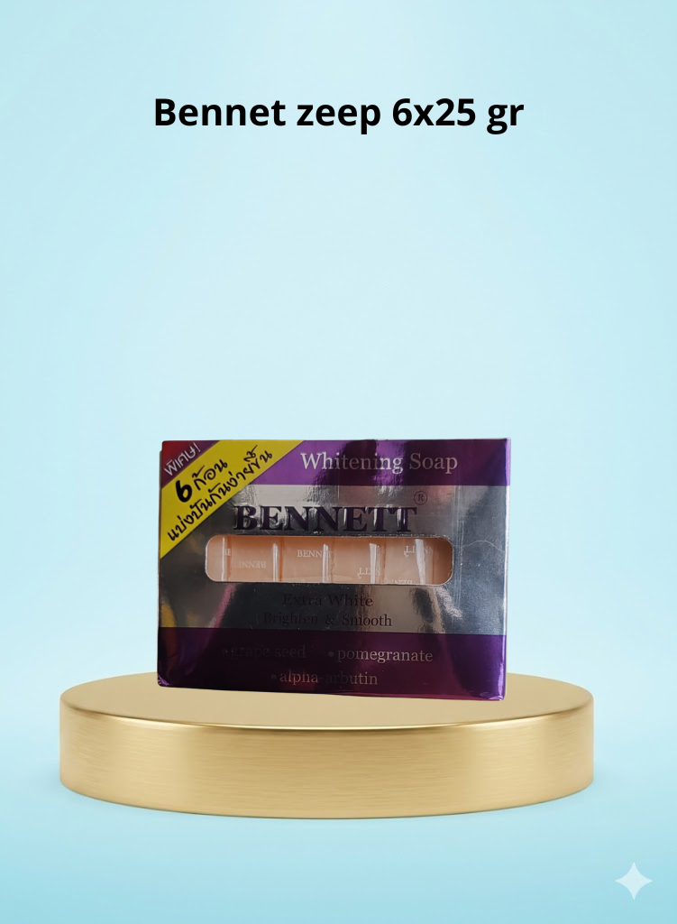 Bennett Soap Extra White Whitening 6x25 gram
