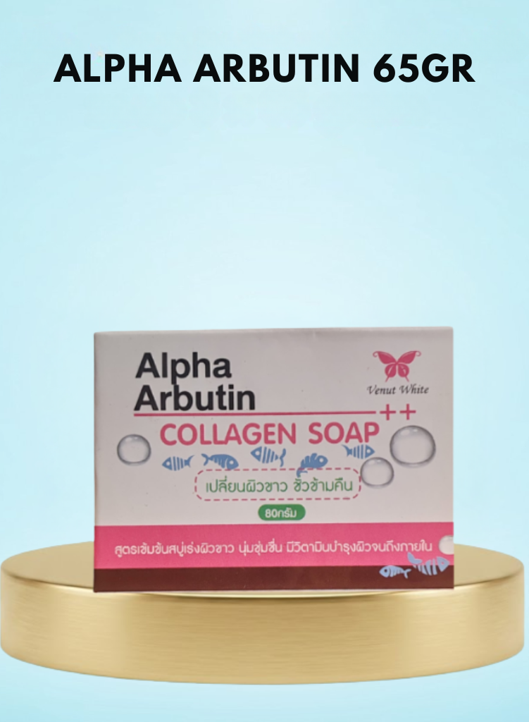 Alpha Arbutin Collagen Soap – 65 g