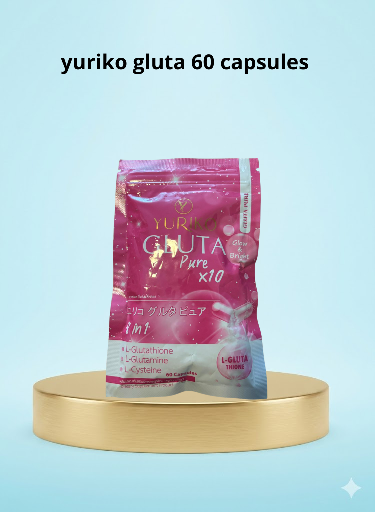 Yuriko Gluta Capsules – 60 Capsules – Met Glutathione, Collagen &amp; Vitamine C – Voedingssupplement voor Huidverzorging